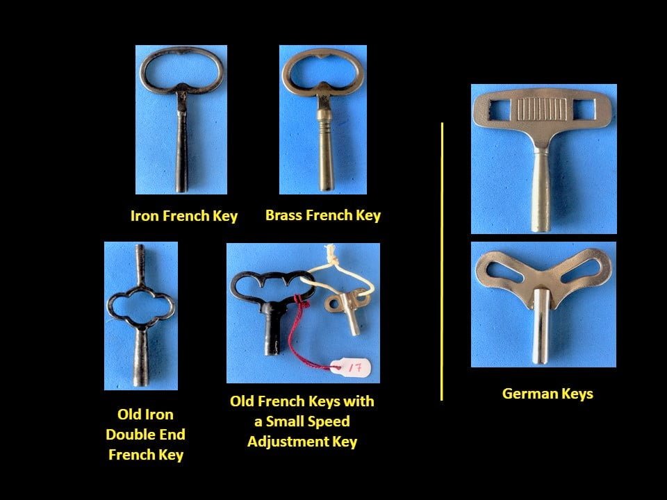 Pictures of several French and German keys.
(Image: All rights reserved, Bordloub)